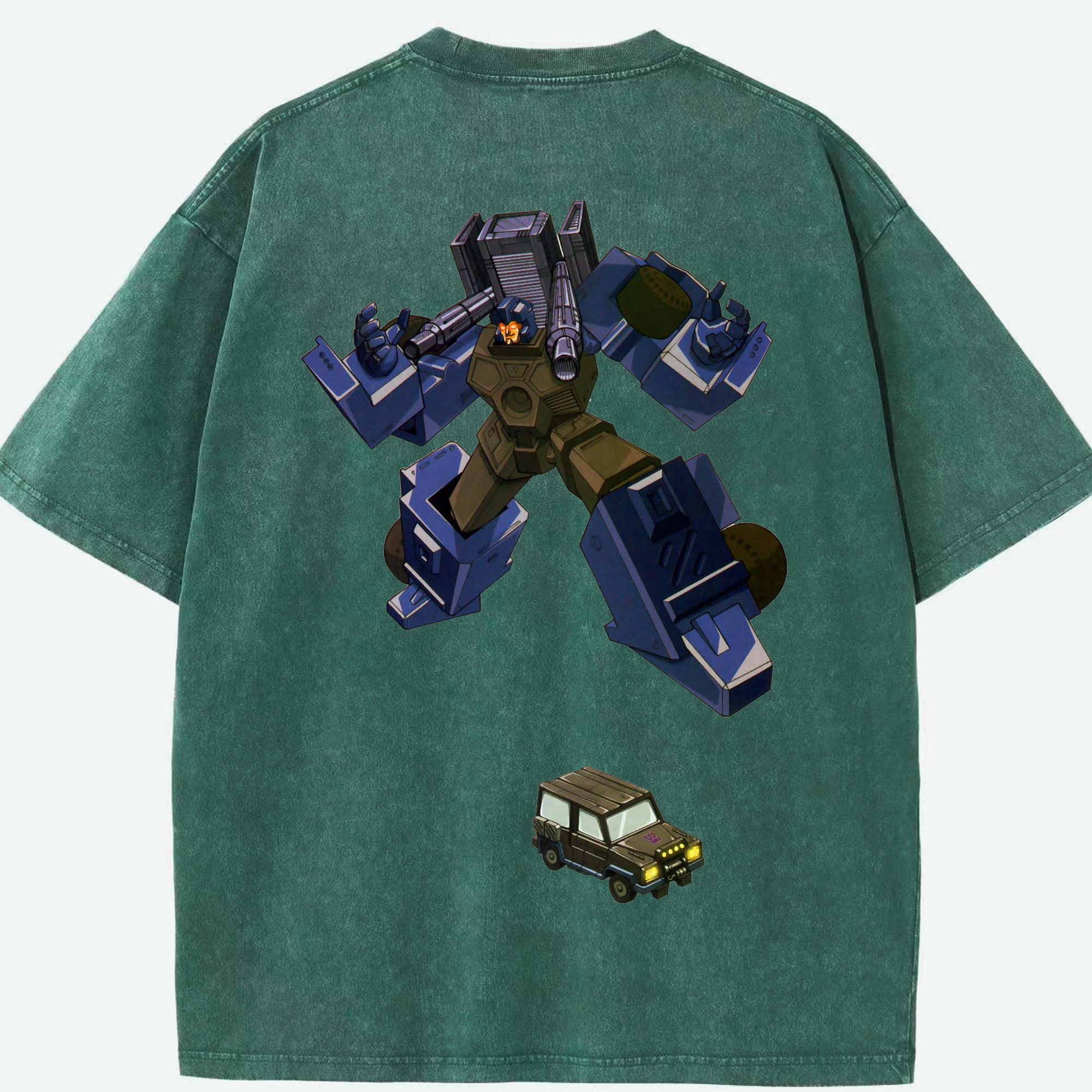 （画像用）  綿100% ヴィンテージ風 半袖Tシャツ（背面プリント）
